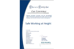Safe Working at Height Certificate May 2008
